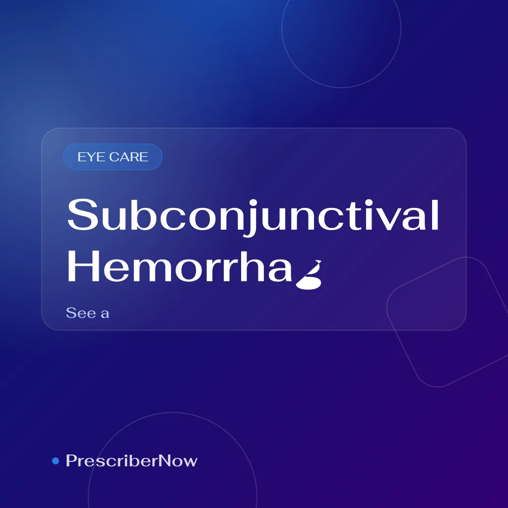 Subconjunctival hemorrhage